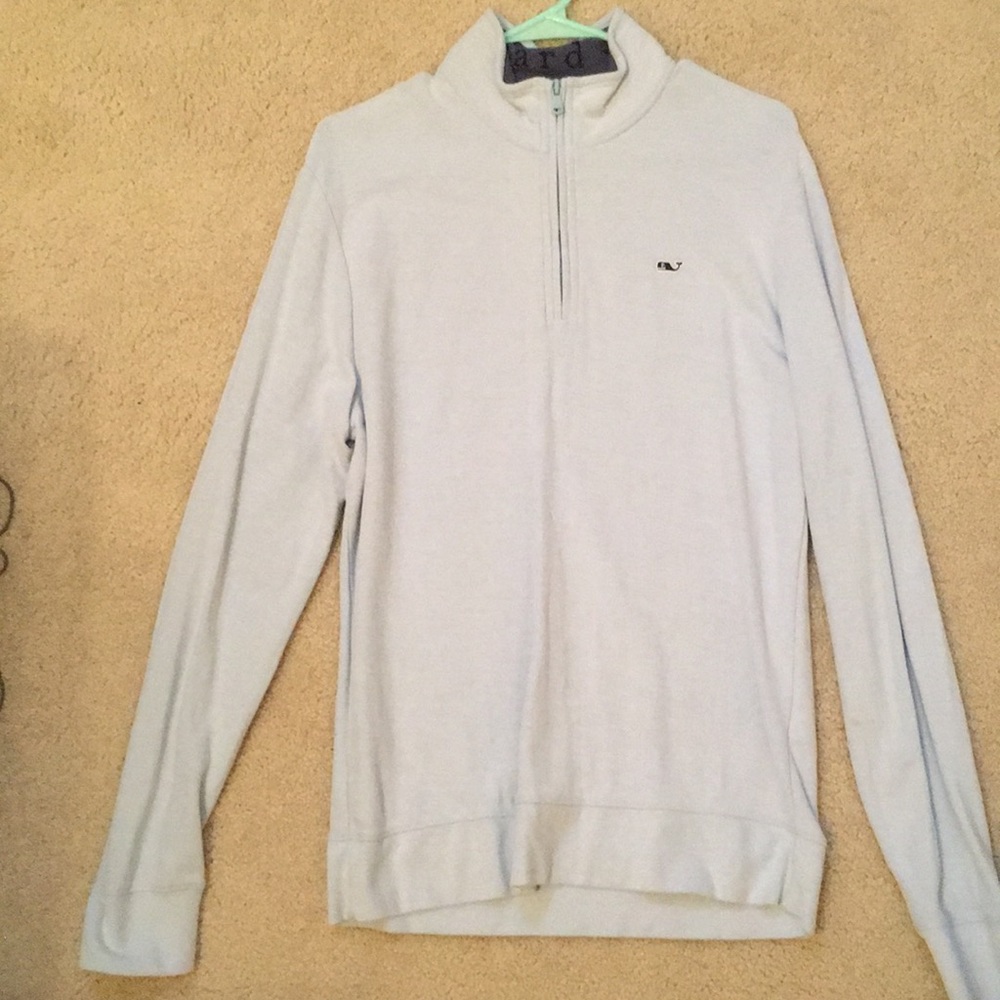 Light blue Vineyard vine quarter-zip